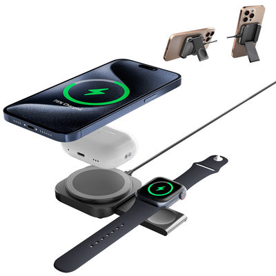 comprar Carregador portátil magnético sem fio de viagem de escritório Compacto porta-telefone dobrável para telefone móvel para relógio para fones de ouvido Carregamento rápido online manufacture