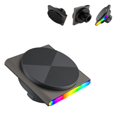 comprar QI2 Ultra-Fino Design Magnético Car Mount Wireless RGB Luz 360 graus de rotação Carregamento rápido Função de captação de som online manufacture