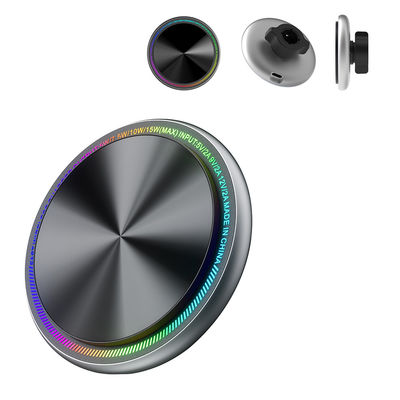 comprar Carregador de telefone de carro magnético sem fio com luz e logotipo personalizável online manufacture
