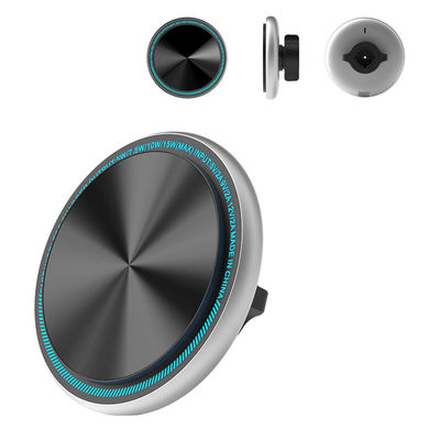 comprar Carregador de telefone de carro de metal estável e rápido com forte sucção magnética e luz de marcha personalizável online manufacture