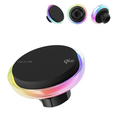 comprar Carregador sem fio de carro de textura de cristal com lente congelada e design de sopro para design único e forte sucção magnética online manufacture