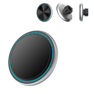 comprar Iphone 15 Pro Max Carregador Carregador de telefone de carro sem fio magnético com luz de metal e opção de escultura de logotipo online manufacture