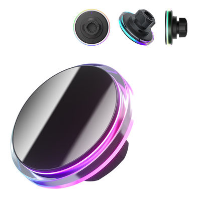 comprar Carregador de telefone de carro magnético de luz ambiente de cristal com forte atração magnética e operação de uma mão online manufacture