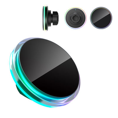 comprar Estação de carregamento sem fio de carro magnético de luz ambiente de cristal com design de passo para compatibilidade perfeita com a câmera 13pro online manufacture