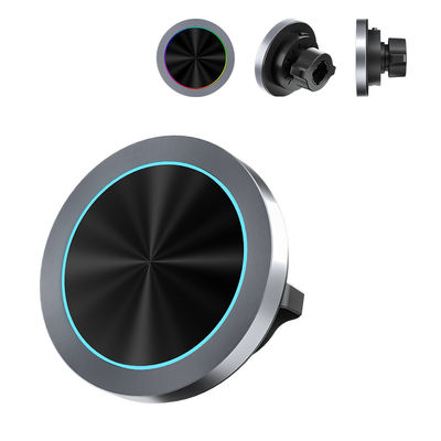 comprar Porta-telefone de carro sem fio magnético de diâmetro ultra pequeno com operação de uma mão e carregamento rápido Efeito de luz RGB online manufacture