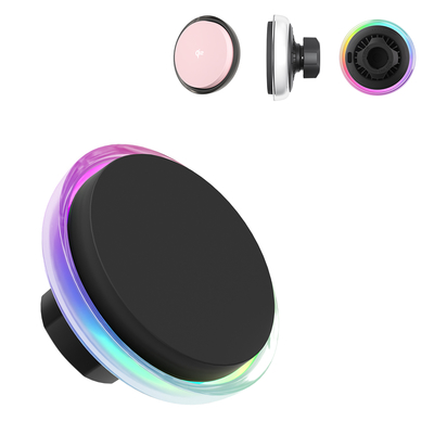 comprar Customizable Shell Color And Logo Car Wireless Charging Station With Cooling Fan And Magnetic Suction online manufacture