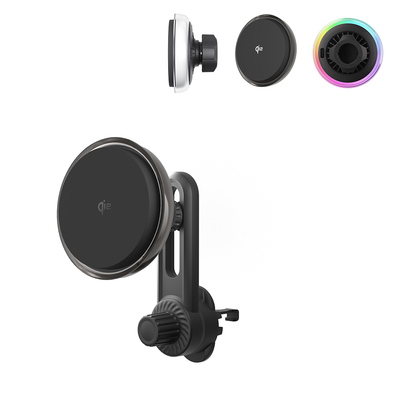 comprar Porta-telefone de carro magnético de textura cristalina com lente congelada e ventilador de resfriamento para uma estética sonhadora e personalizada online manufacture