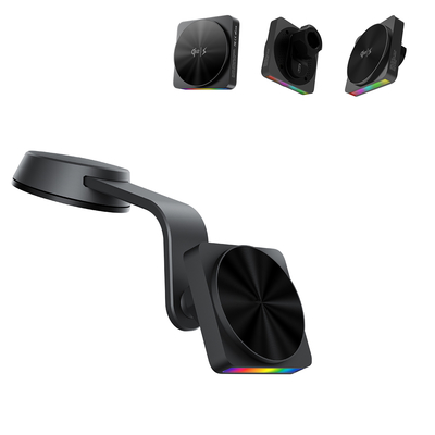 comprar Carregador de carro sem fio para iPhone com projeção de luz ambiente de 9 cores online manufacture