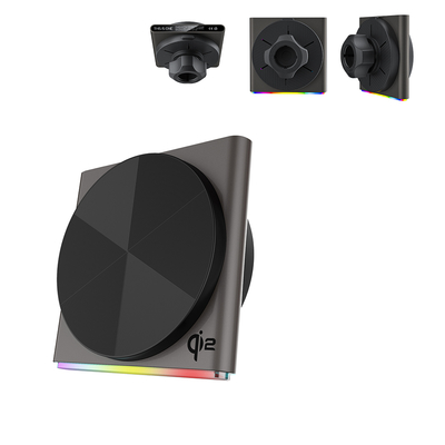 comprar Rotação de 360 graus Magsafe Car Mount Ultra-Fino Design Material Metal 9-Color RGB Light Effect Carregamento rápido online manufacture