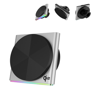comprar QI2 Magnetic Car Mount Charger For IPhone 9-Color RGB Light Effect 360-Degree Rotation Fast Charging Ultra-Thin Design online manufacture