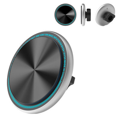 Metal Ambient Light Magsafe Car Mount Charger Uma mão fácil operação