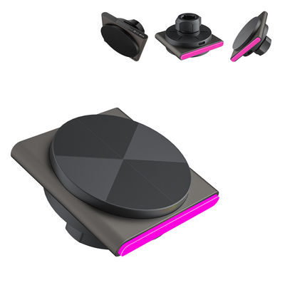 Carregador sem fio para iPhone QI2 Ultra-finho Design Pickup Lâmpada Metal Super Forte Sucção Magnética 360 graus Rotação Carregamento rápido