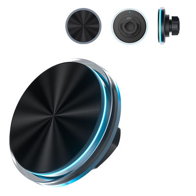 Design original suporte de telefone de carro magnético com luz ambiente e forte atração magnética para automóveis