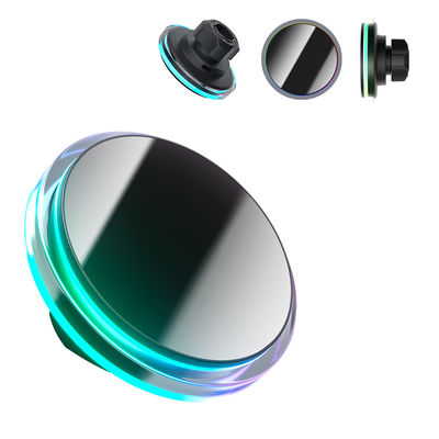 Carregamento sem esforço e design interno exclusivo Monte de carro Magsafe com suporte a luz ambiente de cristal ODM / OEM