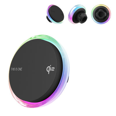 Carregador sem fio para carro com carregamento rápido de 15W, ventilador de resfriamento, design com luz de céu estrelado e compatibilidade com telefones grandes