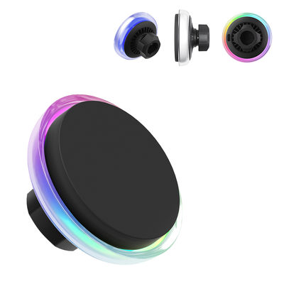 Carregador sem fio para carro com modos de iluminação personalizáveis, forte sucção magnética e luz de céu estrelado sonhadora