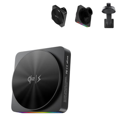 Suporte veicular para telefone Magsafe com carregamento rápido de 15W e luz ambiente de 9 cores