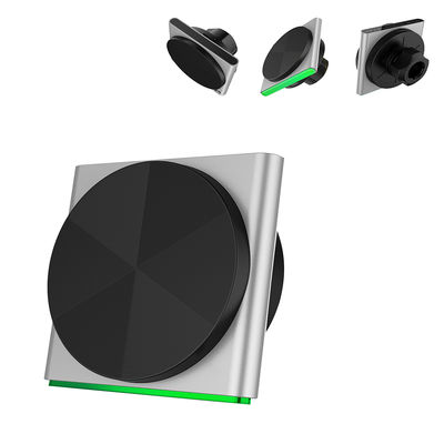 Carregamento rápido sem fio para Iphone 15 Pro Max Carro magnético Monte 9-Color RGB Light Effect Tecnologia preta Pickup de som